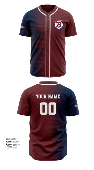 Full Button Baseball Jersey, Battleline, Baseball, Teamtime, Team time, sublimation, custom sports apparel, team uniforms, spirit wear, spiritwear, sports uniforms, custom shirts, team store, custom team store, fundraiser sports, apparel fundraiser