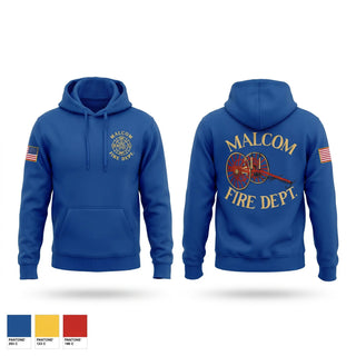 Hoodie, Malcom Fire, Fire Department, Teamtime, Team time, sublimation, custom sports apparel, team uniforms, spirit wear, spiritwear, sports uniforms, custom shirts, team store, custom team store, fundraiser sports, apparel fundraiser