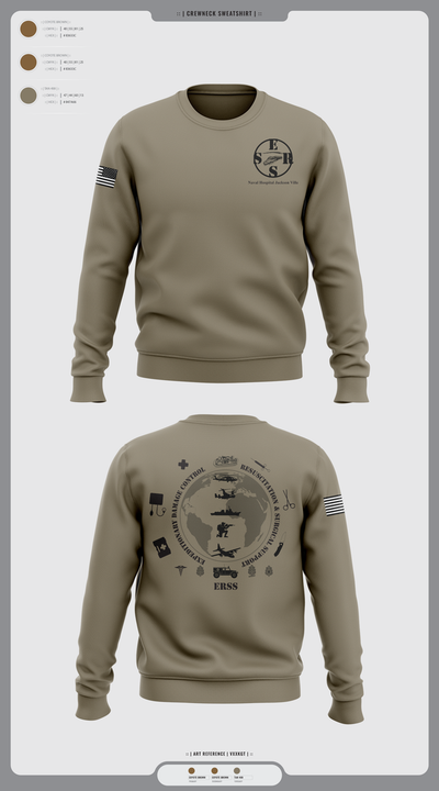 Naval Hospital Jacksonville ERSS 6732862 Crew Neck Sweatshirt - 2