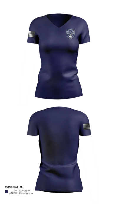 Maumelle PD 82584519 Women's Short Sleeve V-neck Shirt - 23