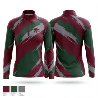 Quarter Zip Jacket, Claremont, Women's Basketball, Teamtime, Team time, sublimation, custom sports apparel, team uniforms, spirit wear, spiritwear, sports uniforms, custom shirts, team store, custom team store, fundraiser sports, apparel fundraiser