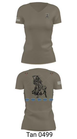 Womens Short Sleeve Vneck Shirt, 204th MDP, Army, Teamtime, Team time, sublimation, custom sports apparel, team uniforms, spirit wear, spiritwear, sports uniforms, custom shirts, team store, custom team store, fundraiser sports, apparel fundraiser