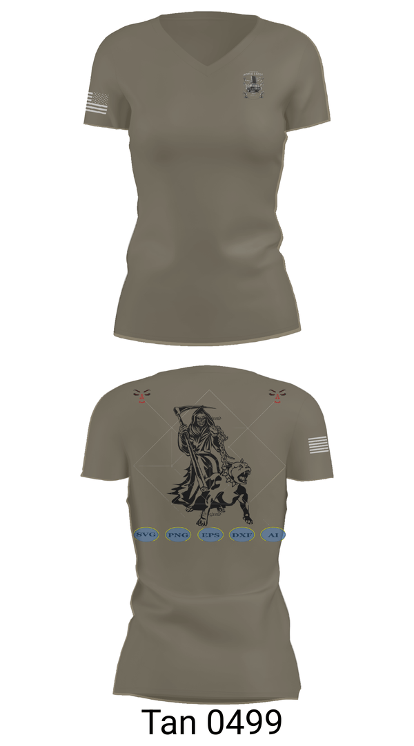 Womens Short Sleeve Vneck Shirt, 204th MDP, Army, Teamtime, Team time, sublimation, custom sports apparel, team uniforms, spirit wear, spiritwear, sports uniforms, custom shirts, team store, custom team store, fundraiser sports, apparel fundraiser
