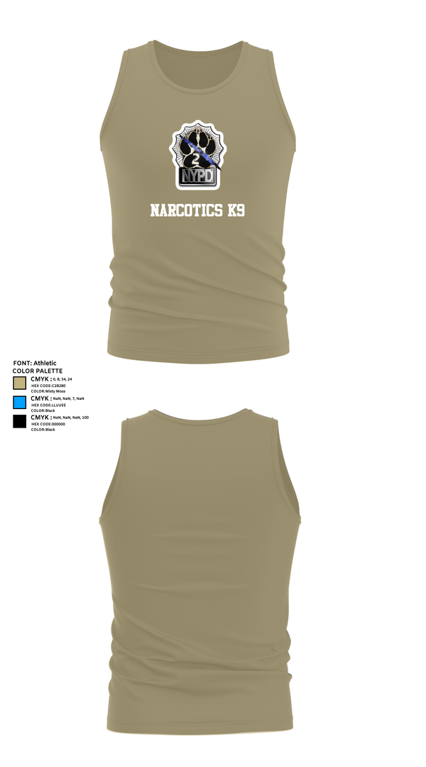 Tank Top, Narcotics K9, , Teamtime, Team time, sublimation, custom sports apparel, team uniforms, spirit wear, spiritwear, sports uniforms, custom shirts, team store, custom team store, fundraiser sports, apparel fundraiser