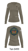 Guernsey Fire & Rescue 73903813 Women's Long Sleeve V-neck Shirt - 77