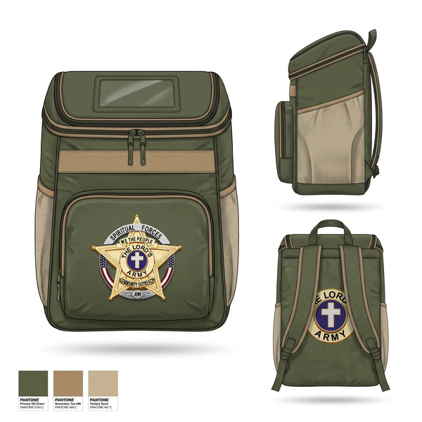Gear Bag, Spiritual Forces The Lords Army, National Guard, Teamtime, Team time, sublimation, custom sports apparel, team uniforms, spirit wear, spiritwear, sports uniforms, custom shirts, team store, custom team store, fundraiser sports, apparel fundraiser