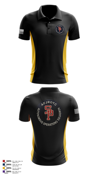 Short Sleeve Performance Polo, AFJROTC MS-081 DRONE TEAM, , Teamtime, Team time, sublimation, custom sports apparel, team uniforms, spirit wear, spiritwear, sports uniforms, custom shirts, team store, custom team store, fundraiser sports, apparel fundraiser