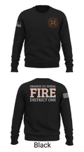 Orange County Rural District 1 Fire Department 66539276 Crew Neck Sweatshirt - 25