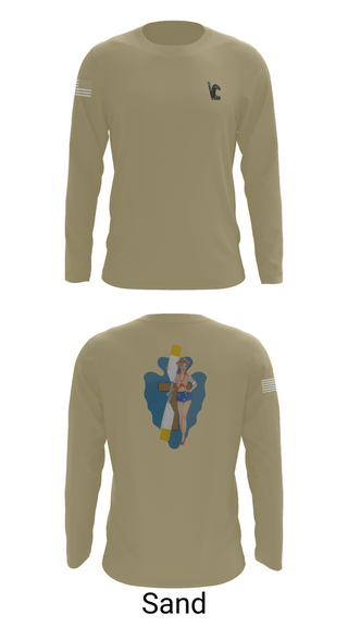 Long Sleeve Performance Shirt, B Co 1/114th Maintenance, Army, Teamtime, Team time, sublimation, custom sports apparel, team uniforms, spirit wear, spiritwear, sports uniforms, custom shirts, team store, custom team store, fundraiser sports, apparel fundraiser
