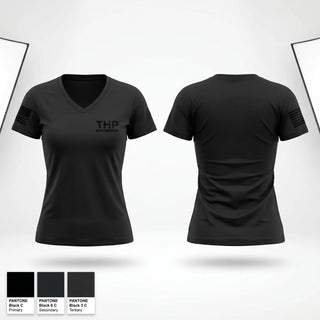 Womens Short Sleeve Vneck Shirt, THP motor carrier unit, Police, Teamtime, Team time, sublimation, custom sports apparel, team uniforms, spirit wear, spiritwear, sports uniforms, custom shirts, team store, custom team store, fundraiser sports, apparel fundraiser