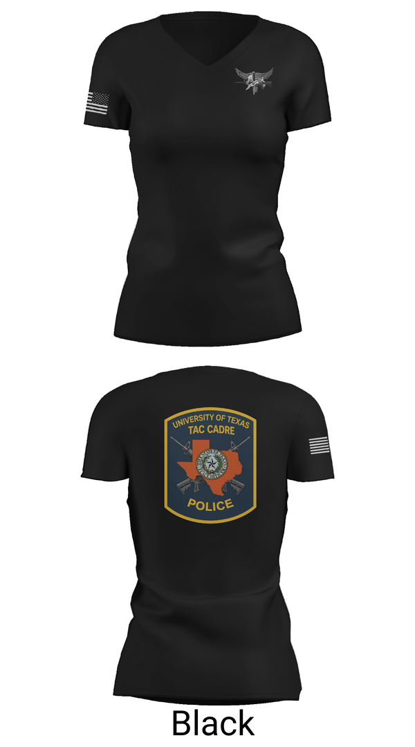 Womens Short Sleeve Vneck Shirt, Tac Cadre, Police, Teamtime, Team time, sublimation, custom sports apparel, team uniforms, spirit wear, spiritwear, sports uniforms, custom shirts, team store, custom team store, fundraiser sports, apparel fundraiser