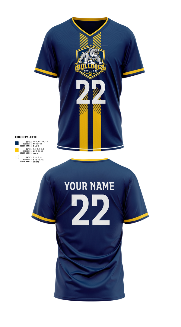 Womens Soccer Jersey, Bladenboro Bulldogs, Women's Soccer, Teamtime, Team time, sublimation, custom sports apparel, team uniforms, spirit wear, spiritwear, sports uniforms, custom shirts, team store, custom team store, fundraiser sports, apparel fundraiser