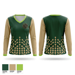 Womens Long Sleeve Vneck Shirt, Crew 7, , Teamtime, Team time, sublimation, custom sports apparel, team uniforms, spirit wear, spiritwear, sports uniforms, custom shirts, team store, custom team store, fundraiser sports, apparel fundraiser