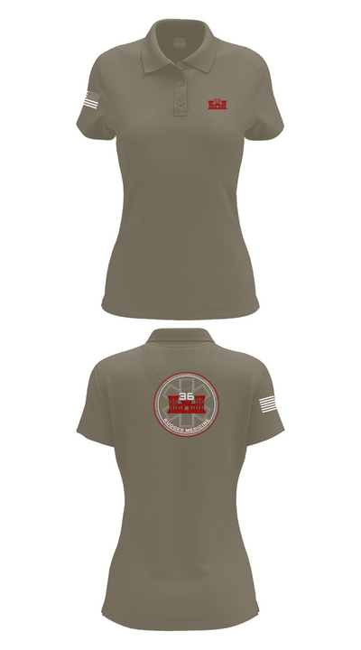 36 Engineer Brigade 21173189 Women's Short Sleeve Performance Polo  - 75