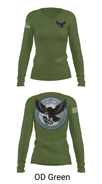 Critical Incident Intelligence Unit 55950160 Women's Long Sleeve V-neck Shirt - 54