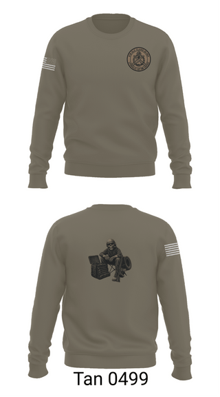 Crew Neck Sweatshirt, 91B ALC, Army, Teamtime, Team time, sublimation, custom sports apparel, team uniforms, spirit wear, spiritwear, sports uniforms, custom shirts, team store, custom team store, fundraiser sports, apparel fundraiser