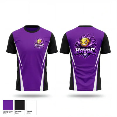 Purple Havoc 24191485 Short Sleeve Performance Shirt - 1