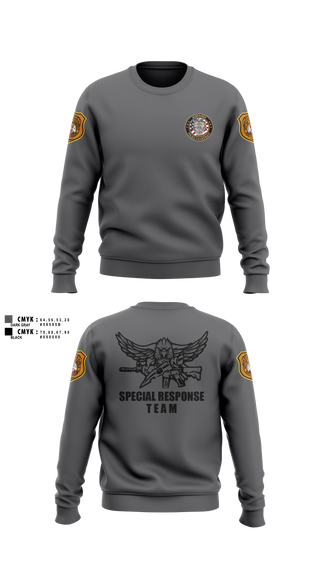 Crew Neck Sweatshirt, Special Response Team, Police, Teamtime, Team time, sublimation, custom sports apparel, team uniforms, spirit wear, spiritwear, sports uniforms, custom shirts, team store, custom team store, fundraiser sports, apparel fundraiser