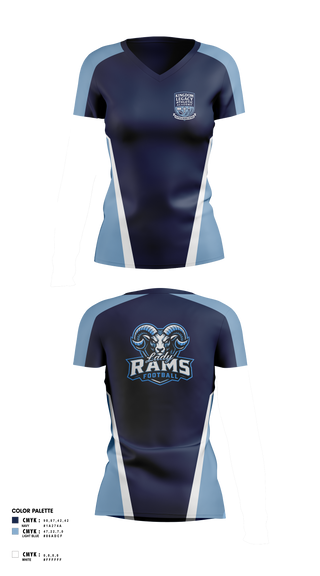 Womens Short Sleeve Vneck Shirt, Kingdom Legacy Athletics Academy, , Teamtime, Team time, sublimation, custom sports apparel, team uniforms, spirit wear, spiritwear, sports uniforms, custom shirts, team store, custom team store, fundraiser sports, apparel fundraiser