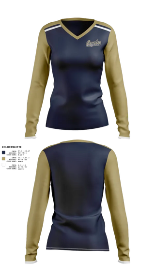 Womens Long Sleeve Vneck Shirt, Jacksonville High School Basketball, Women's Basketball, Teamtime, Team time, sublimation, custom sports apparel, team uniforms, spirit wear, spiritwear, sports uniforms, custom shirts, team store, custom team store, fundraiser sports, apparel fundraiser