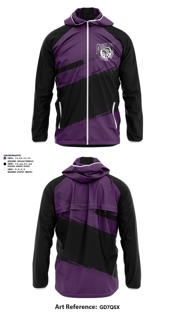 Windbreaker, Douglass Fighting Indians Cheer, Cheer, Teamtime, Team time, sublimation, custom sports apparel, team uniforms, spirit wear, spiritwear, sports uniforms, custom shirts, team store, custom team store, fundraiser sports, apparel fundraiser