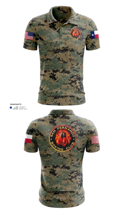 San Fernando Boxing Club 92427997 Short Sleeve Performance Polo - 50 (1)
