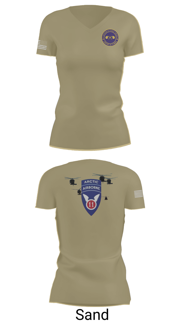 Womens Short Sleeve Vneck Shirt, 440th CBRN CO, , Teamtime, Team time, sublimation, custom sports apparel, team uniforms, spirit wear, spiritwear, sports uniforms, custom shirts, team store, custom team store, fundraiser sports, apparel fundraiser