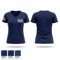 Union Township Police Department Women's Short Sleeve V-neck Shirt - 1