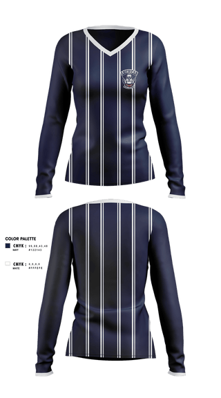 Womens Long Sleeve Vneck Shirt, Brighton Youth Baseball & Softball Association, Softball, Teamtime, Team time, sublimation, custom sports apparel, team uniforms, spirit wear, spiritwear, sports uniforms, custom shirts, team store, custom team store, fundraiser sports, apparel fundraiser