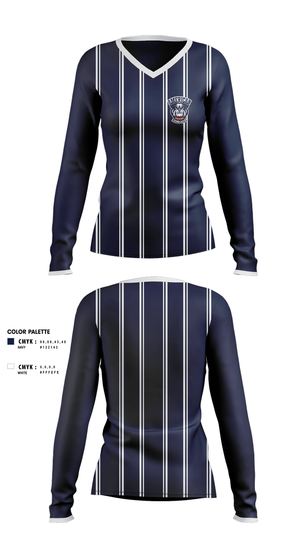 Womens Long Sleeve Vneck Shirt, Brighton Youth Baseball & Softball Association, Softball, Teamtime, Team time, sublimation, custom sports apparel, team uniforms, spirit wear, spiritwear, sports uniforms, custom shirts, team store, custom team store, fundraiser sports, apparel fundraiser
