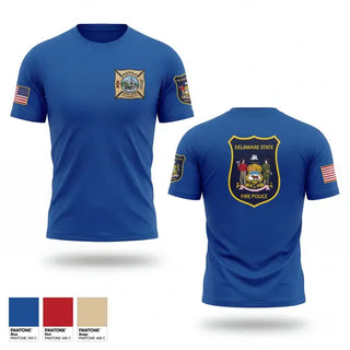 Short Sleeve Performance Shirt, Delaware State Fire Police, Police, Teamtime, Team time, sublimation, custom sports apparel, team uniforms, spirit wear, spiritwear, sports uniforms, custom shirts, team store, custom team store, fundraiser sports, apparel fundraiser
