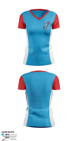 Womens Short Sleeve Vneck Shirt, Piute High School Track & Field, Track & Field, Teamtime, Team time, sublimation, custom sports apparel, team uniforms, spirit wear, spiritwear, sports uniforms, custom shirts, team store, custom team store, fundraiser sports, apparel fundraiser