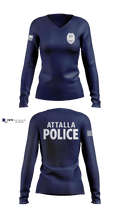 Attalla Police Department 7601385 Women's Long Sleeve V-neck Shirt - 8