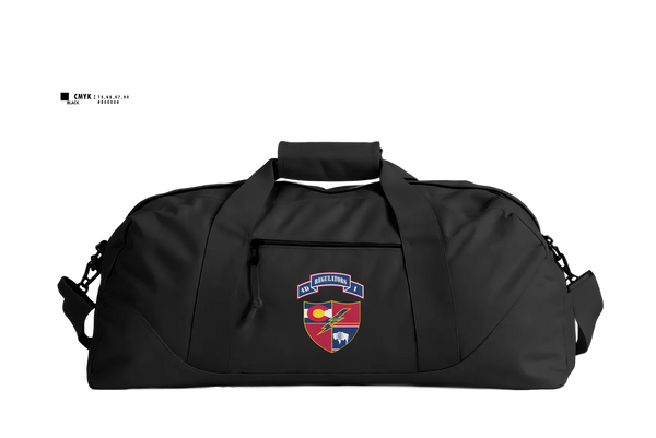 Duffle Bag, Cheyenne US Army Recruiting Company, Army, Teamtime, Team time, sublimation, custom sports apparel, team uniforms, spirit wear, spiritwear, sports uniforms, custom shirts, team store, custom team store, fundraiser sports, apparel fundraiser