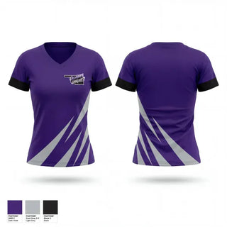 Womens Short Sleeve Vneck Shirt, Oklahoma Lookouts, Softball, Teamtime, Team time, sublimation, custom sports apparel, team uniforms, spirit wear, spiritwear, sports uniforms, custom shirts, team store, custom team store, fundraiser sports, apparel fundraiser