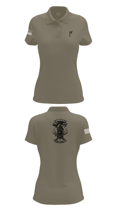 2-8 FA, C BTRY 92063825 Women's Short Sleeve Performance Polo  - 75