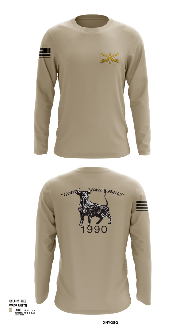 Long Sleeve Performance Shirt, 2nd Armored Cavalry Regiment, , Teamtime, Team time, sublimation, custom sports apparel, team uniforms, spirit wear, spiritwear, sports uniforms, custom shirts, team store, custom team store, fundraiser sports, apparel fundraiser