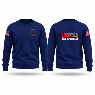 Crew Neck Sweatshirt, Leesville fire department, Fire Department, Teamtime, Team time, sublimation, custom sports apparel, team uniforms, spirit wear, spiritwear, sports uniforms, custom shirts, team store, custom team store, fundraiser sports, apparel fundraiser