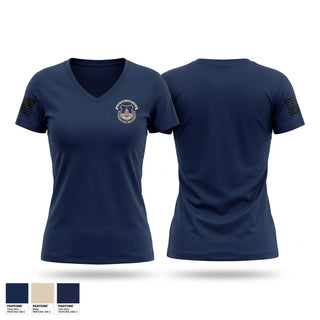 Womens Short Sleeve Vneck Shirt, ATP-7, Police, Teamtime, Team time, sublimation, custom sports apparel, team uniforms, spirit wear, spiritwear, sports uniforms, custom shirts, team store, custom team store, fundraiser sports, apparel fundraiser
