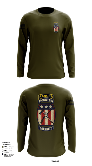 Long Sleeve Performance Shirt, 2-47 infantry 3rd BRG 10th MTN, Army, Teamtime, Team time, sublimation, custom sports apparel, team uniforms, spirit wear, spiritwear, sports uniforms, custom shirts, team store, custom team store, fundraiser sports, apparel fundraiser
