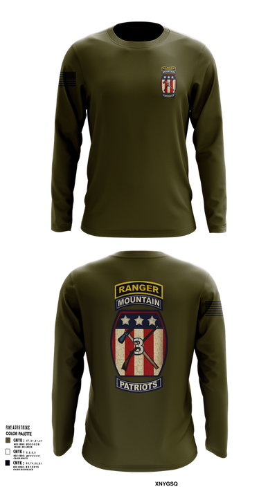 2-47 infantry 3rd BRG 10th MTN 15406658 Long Sleeve Performance Shirt 101