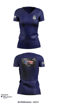 D2 Violent Crime Reduction Team  Women's Short Sleeve V-neck Shirt - 1