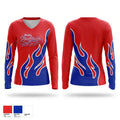 Freedom Firebirds 81579357 Women's Long Sleeve V-neck Shirt - 1