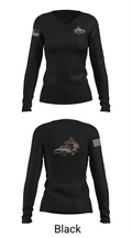 2-124th Infantry Regiment 2034166 Women's Long Sleeve V-neck Shirt - 23
