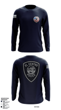 El Centro Police Department SWAT 88532386 Long Sleeve Performance Shirt - 1