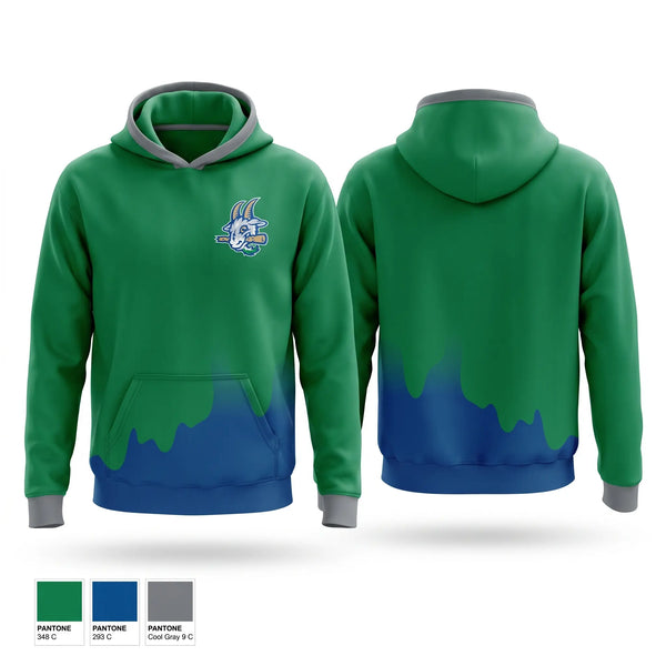 Hoodie, Yard Goats, Baseball, Teamtime, Team time, sublimation, custom sports apparel, team uniforms, spirit wear, spiritwear, sports uniforms, custom shirts, team store, custom team store, fundraiser sports, apparel fundraiser
