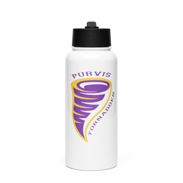 Purvis Middle School Cheer 52252572 Stainless Steel Water Bottle with a Straw Lid
