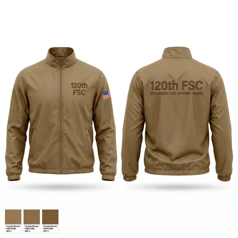 Windbreaker, 120th FSC, National Guard, Teamtime, Team time, sublimation, custom sports apparel, team uniforms, spirit wear, spiritwear, sports uniforms, custom shirts, team store, custom team store, fundraiser sports, apparel fundraiser