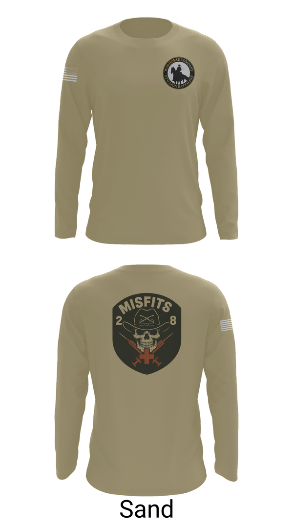Long Sleeve Performance Shirt, 2-8 Cav, HHC, Medic Platoon, , Teamtime, Team time, sublimation, custom sports apparel, team uniforms, spirit wear, spiritwear, sports uniforms, custom shirts, team store, custom team store, fundraiser sports, apparel fundraiser