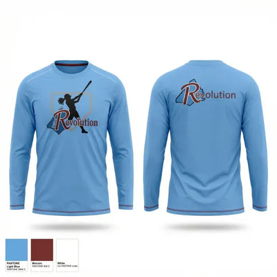 Revolution Delco 14U White 16539656 Long Sleeve Performance Shirt 2